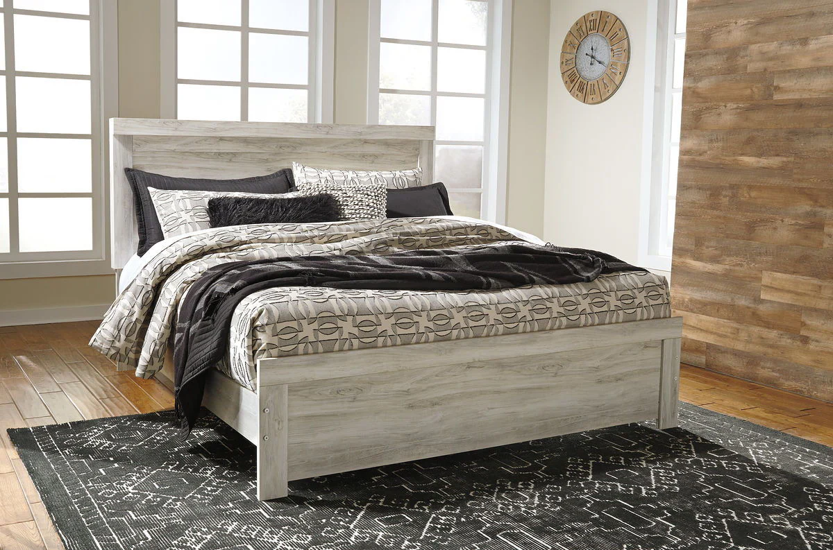 Bellaby - Whitewash - King Panel Bed - Image 2