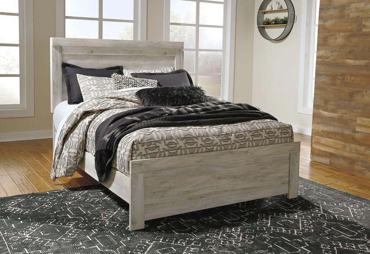 Bellaby - Whitewash - Queen Panel Bed - Image 2