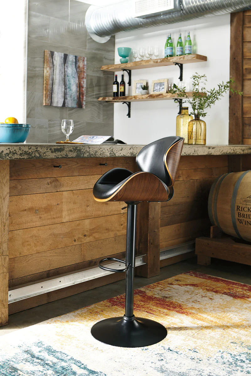 Bellatier - Brown - Tall Uph Swivel Barstool - Image 3