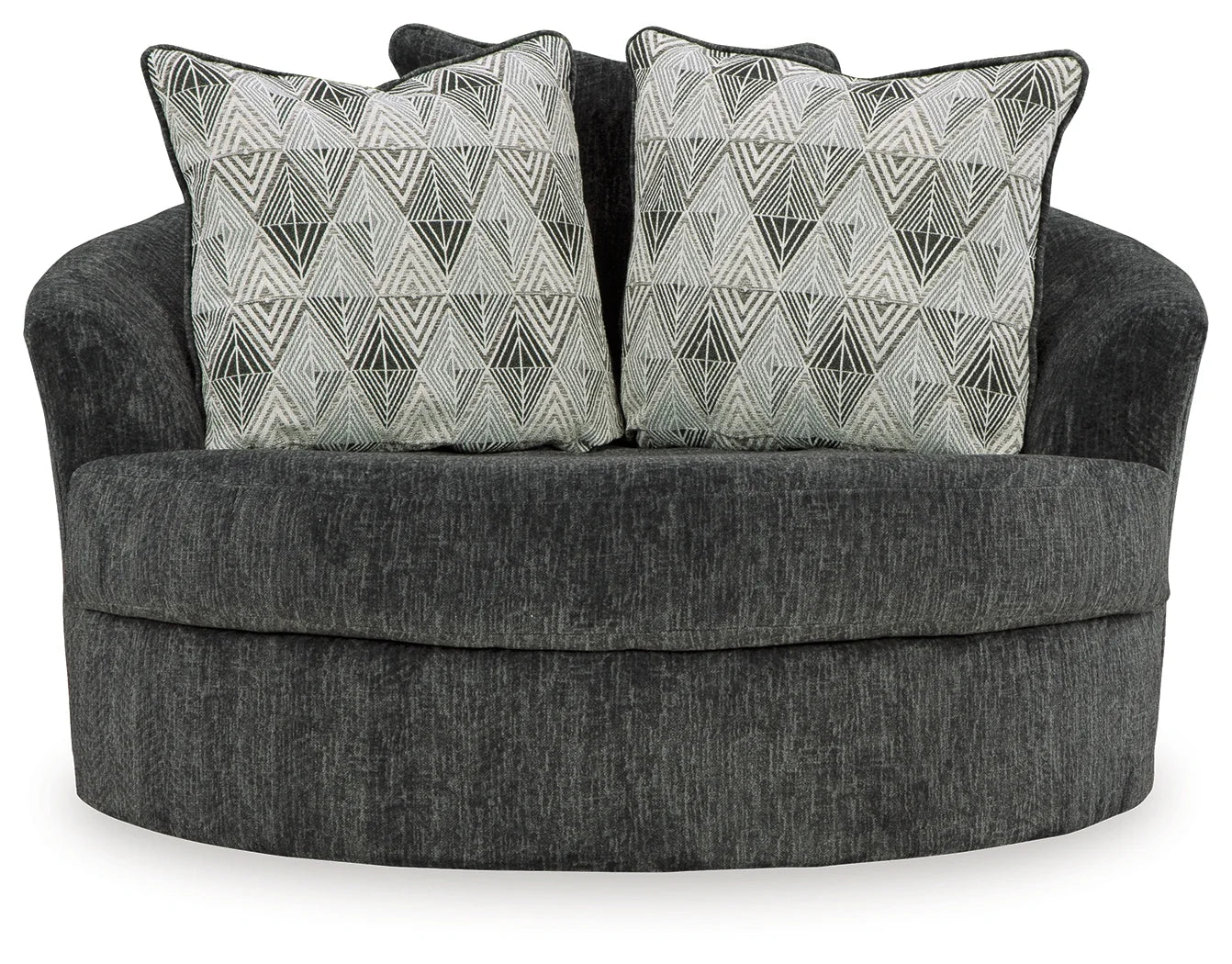 Biddeford - Shadow - Oversized Swivel Accent Chair - Image 3