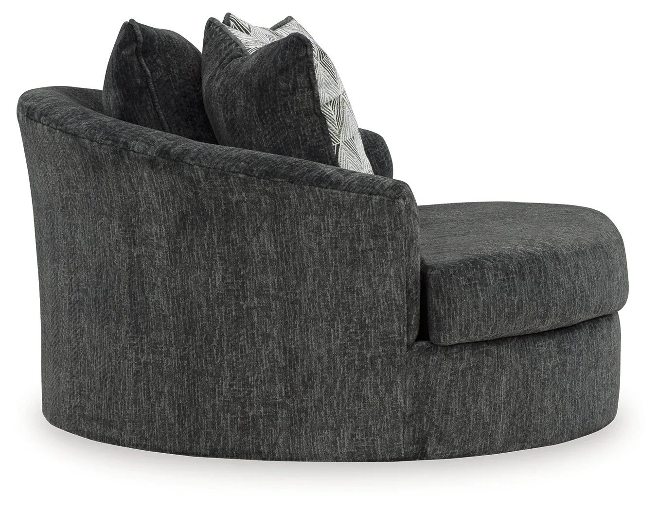 Biddeford - Shadow - Oversized Swivel Accent Chair - Image 4