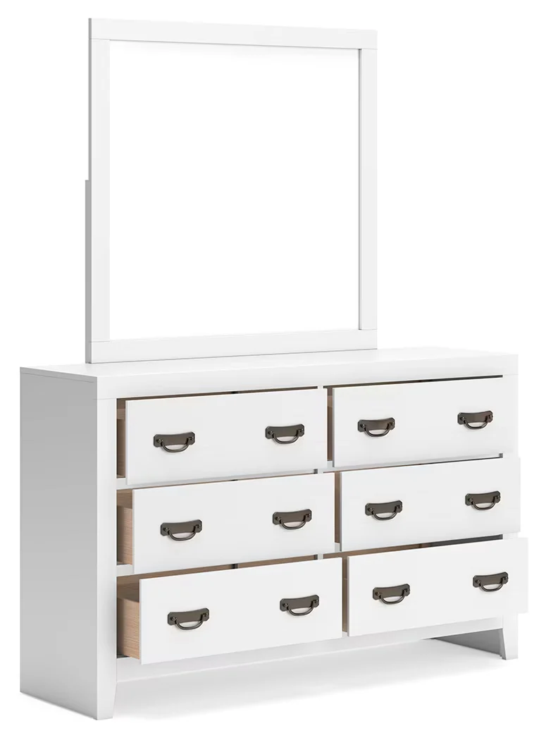 Binterglen - White - Dresser And Mirror - Image 5