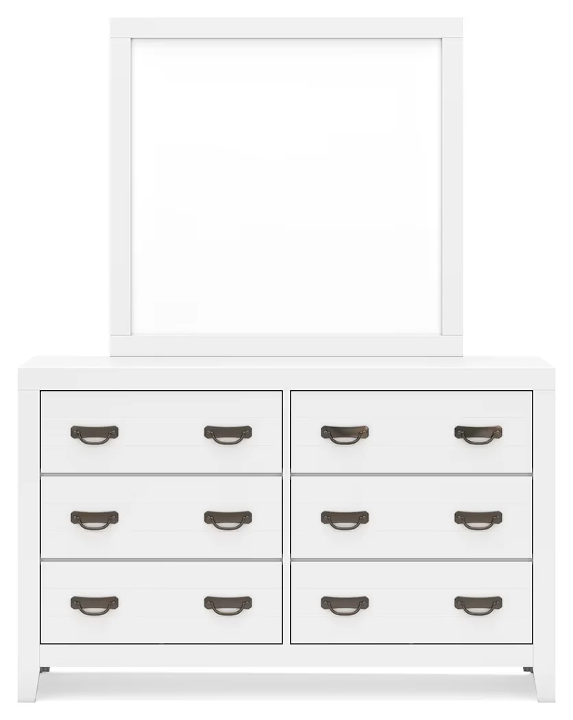 Binterglen - White - Dresser And Mirror - Image 6