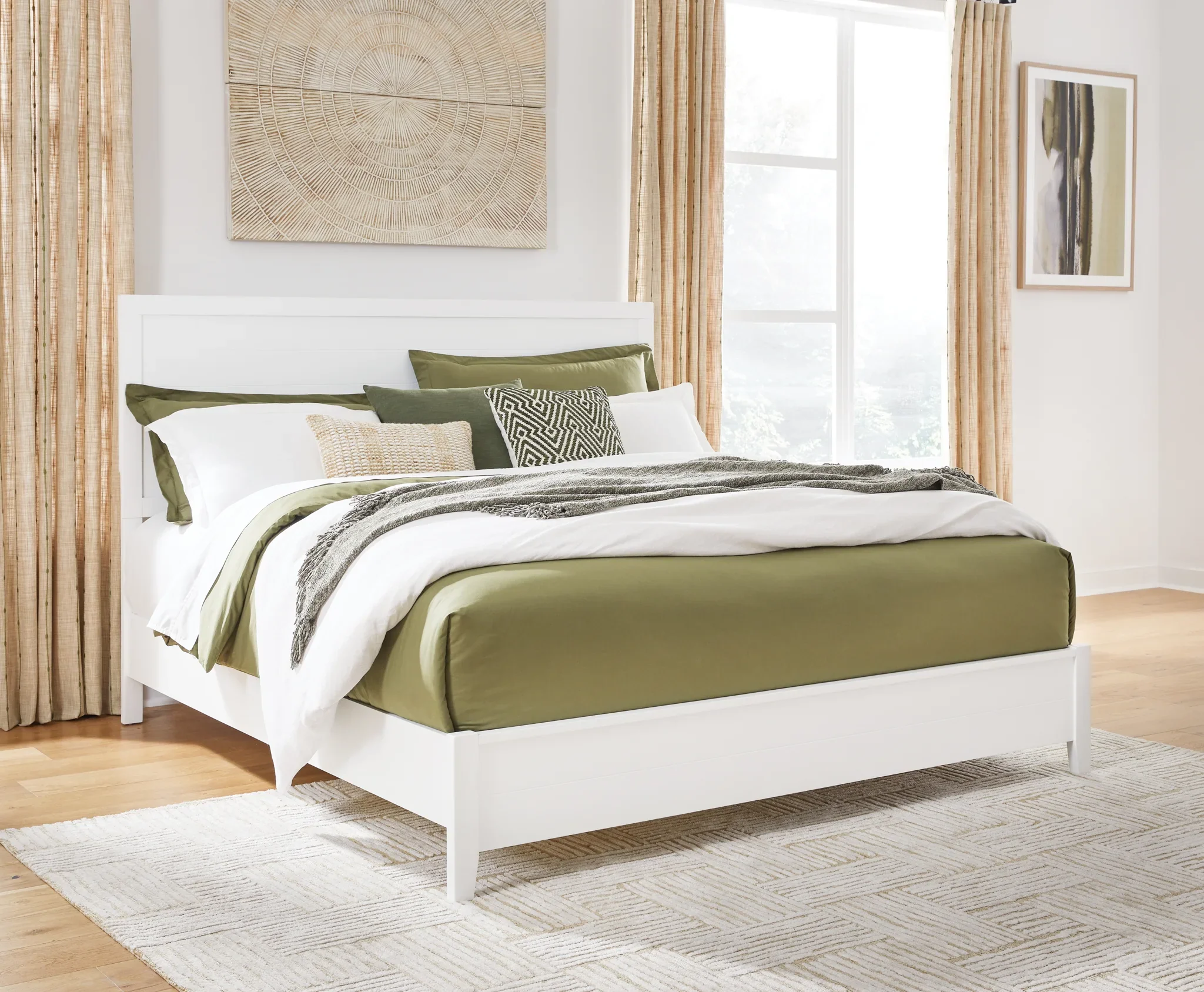 Binterglen - White - King Panel Bed - Image 2