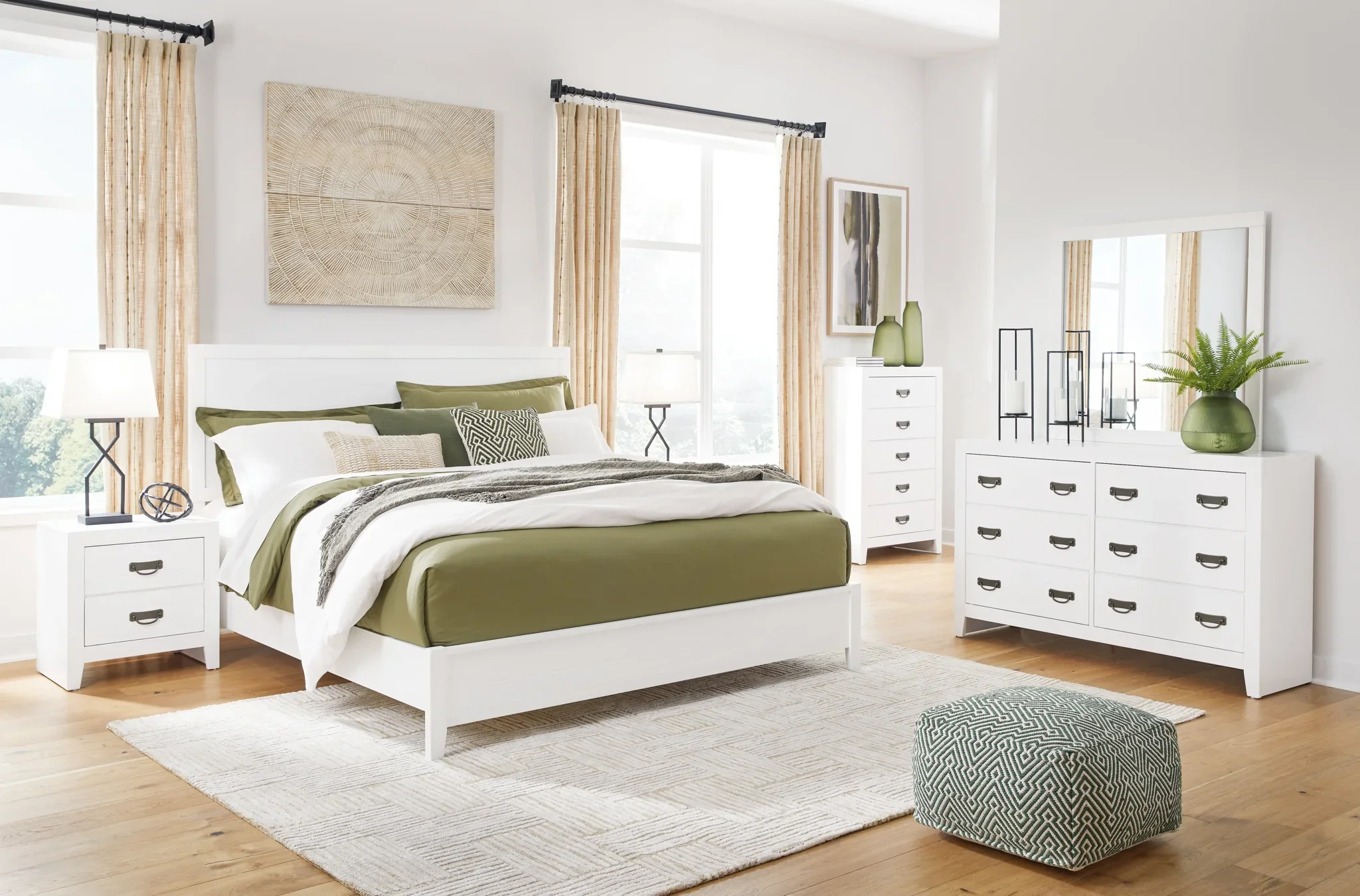 Binterglen - White - Queen Panel Bed - Image 9