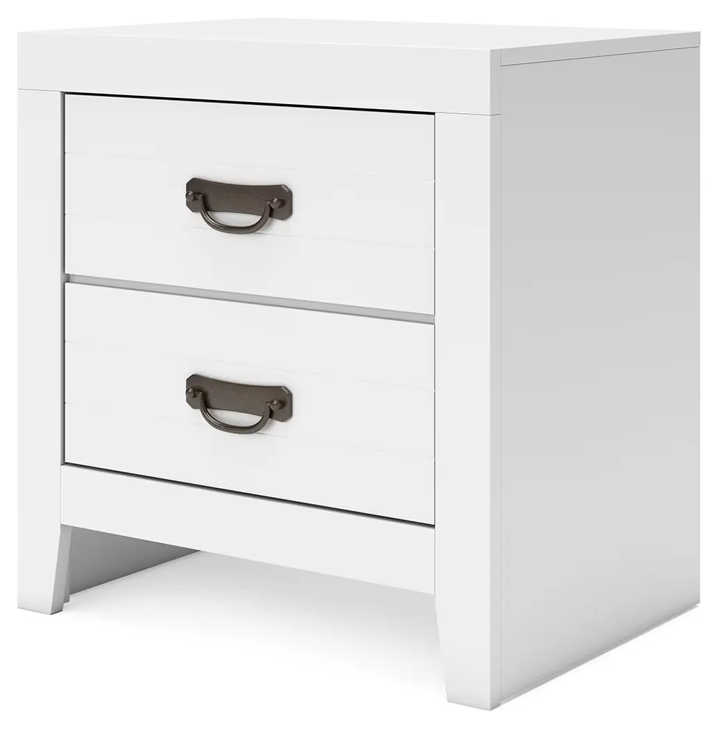 Binterglen - White - Two Drawer Night Stand - Image 3