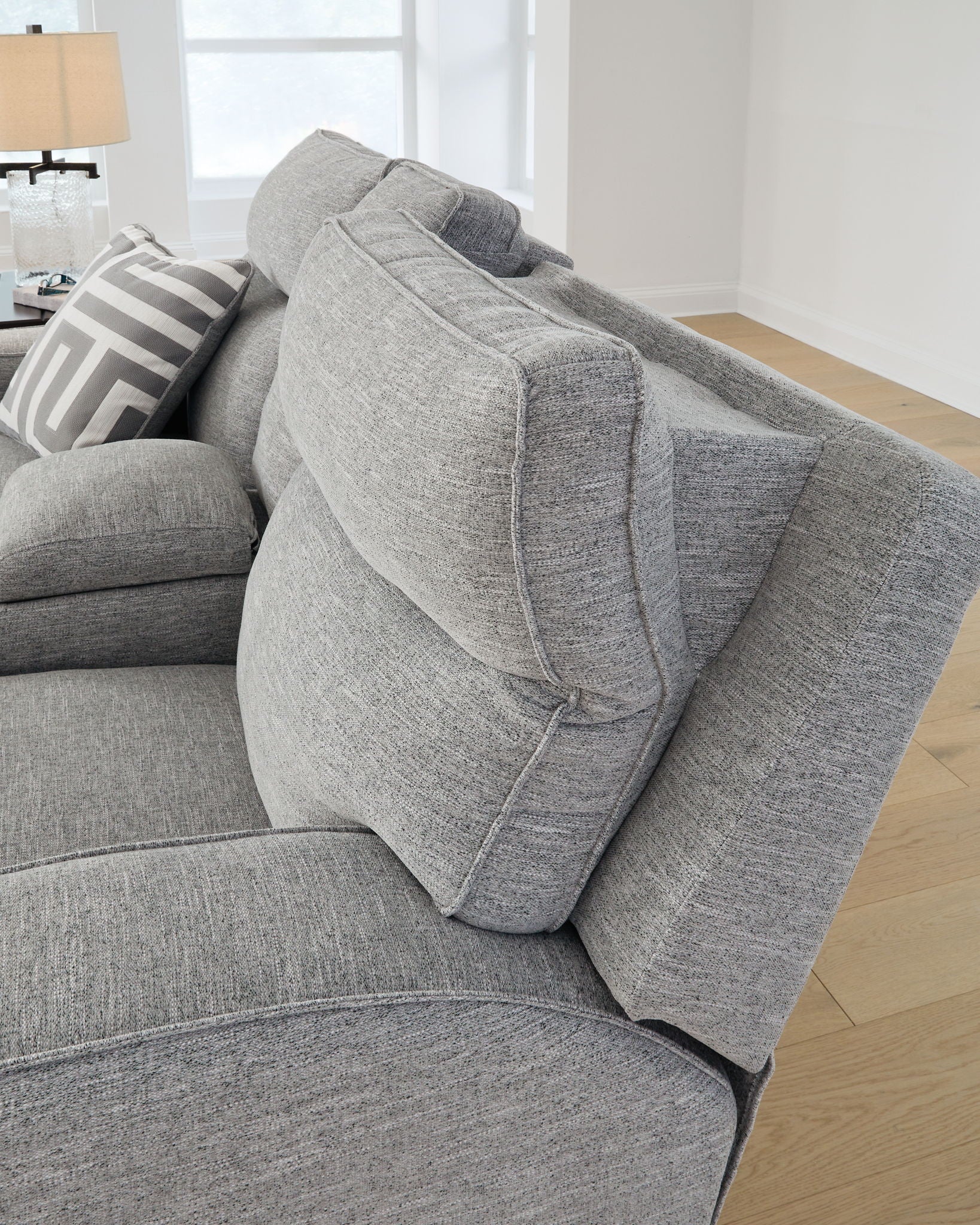 Biscoe - Pewter - Power Reclining Loveseat With Console /Adj Headrest - Image 7