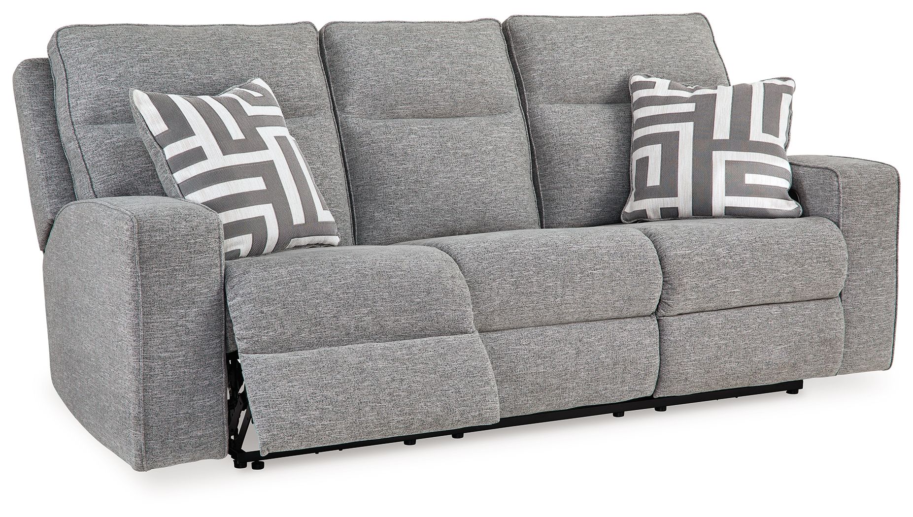 Biscoe - Pewter - Power Reclining Sofa With Adj Headrest - Image 3