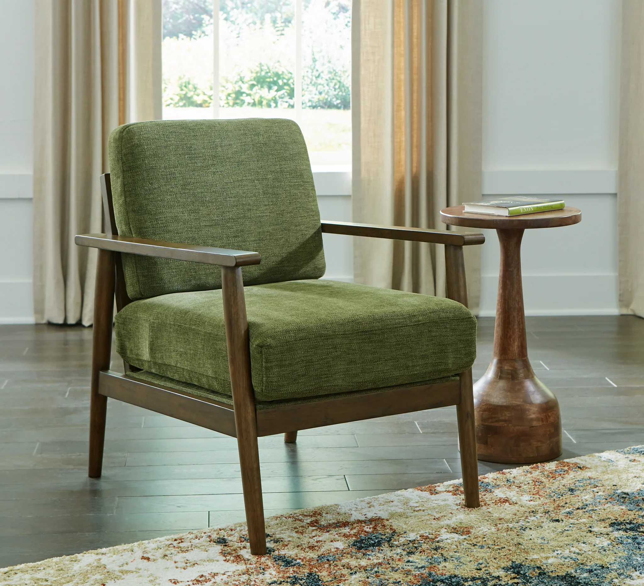 Bixler - Showood Accent Chair - Olive - Image 2