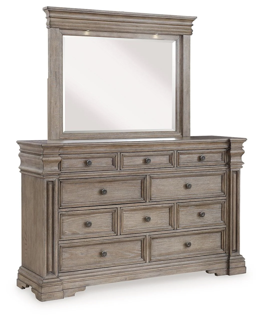 Blairhurst - Light Grayish Brown - Dresser And Mirror - Image 3