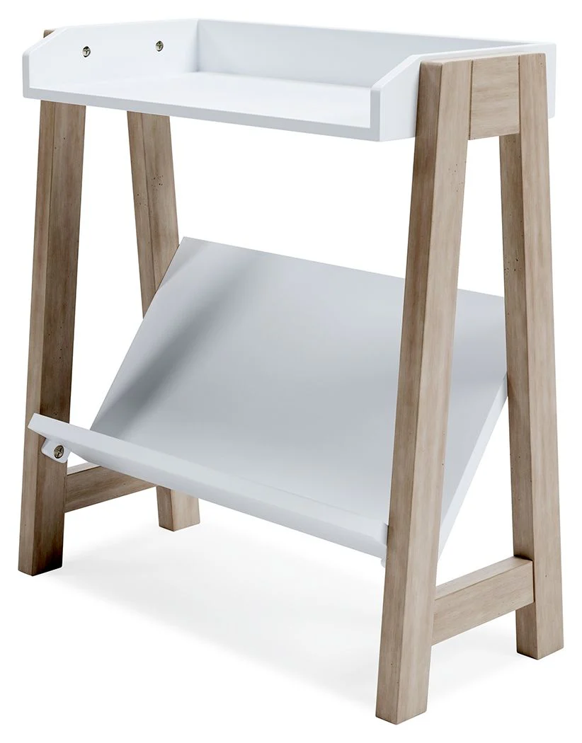 Blariden - White / Tan - Small Bookcase - Image 4