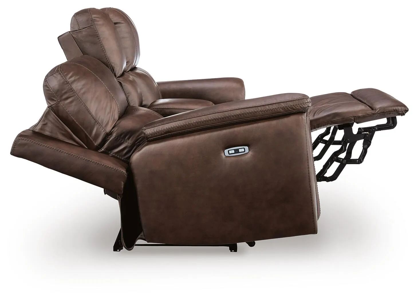 Bleckley - Power Reclining Loveseat With Console / Adjustable Headrest - Espresso - Image 4