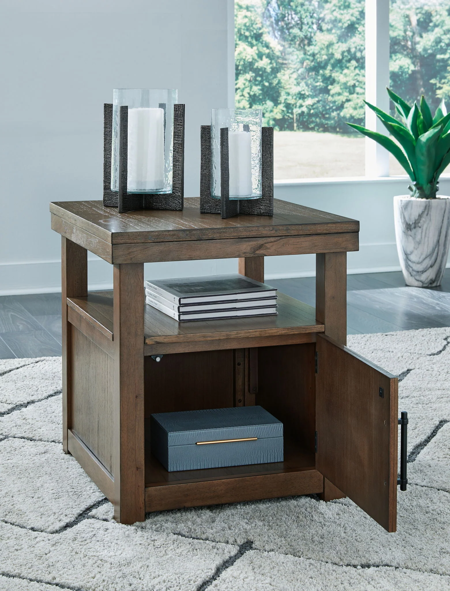 Boardernest - Brown - Rectangular End Table - Image 6
