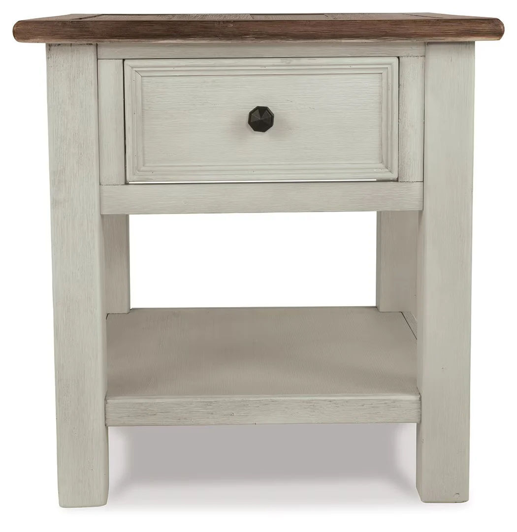 Bolanburg - White / Brown / Beige - Chair Side End Table - Door - Image 10