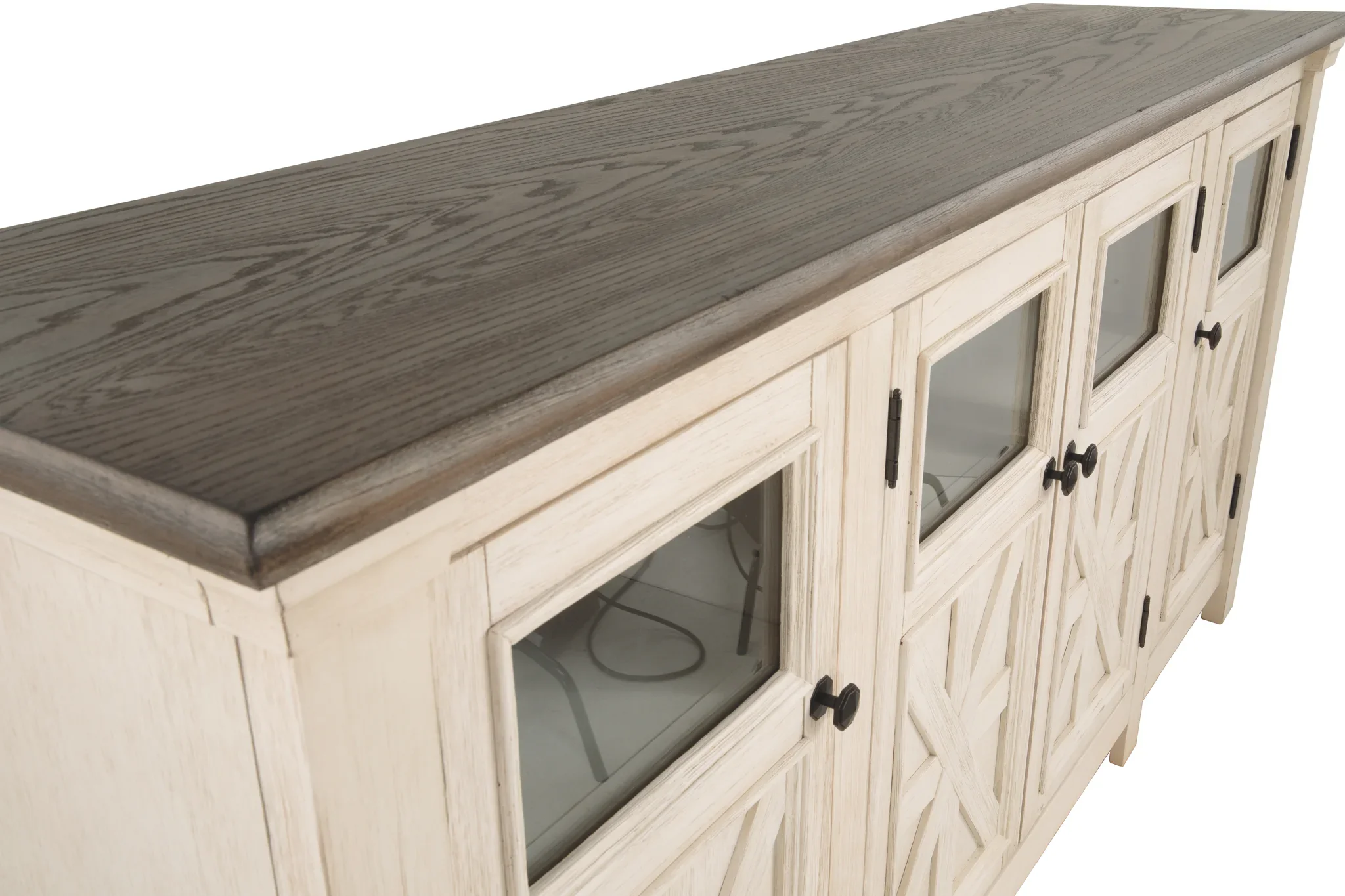 Bolanburg - White / Brown / Beige - Extra Large TV Stand - Image 10