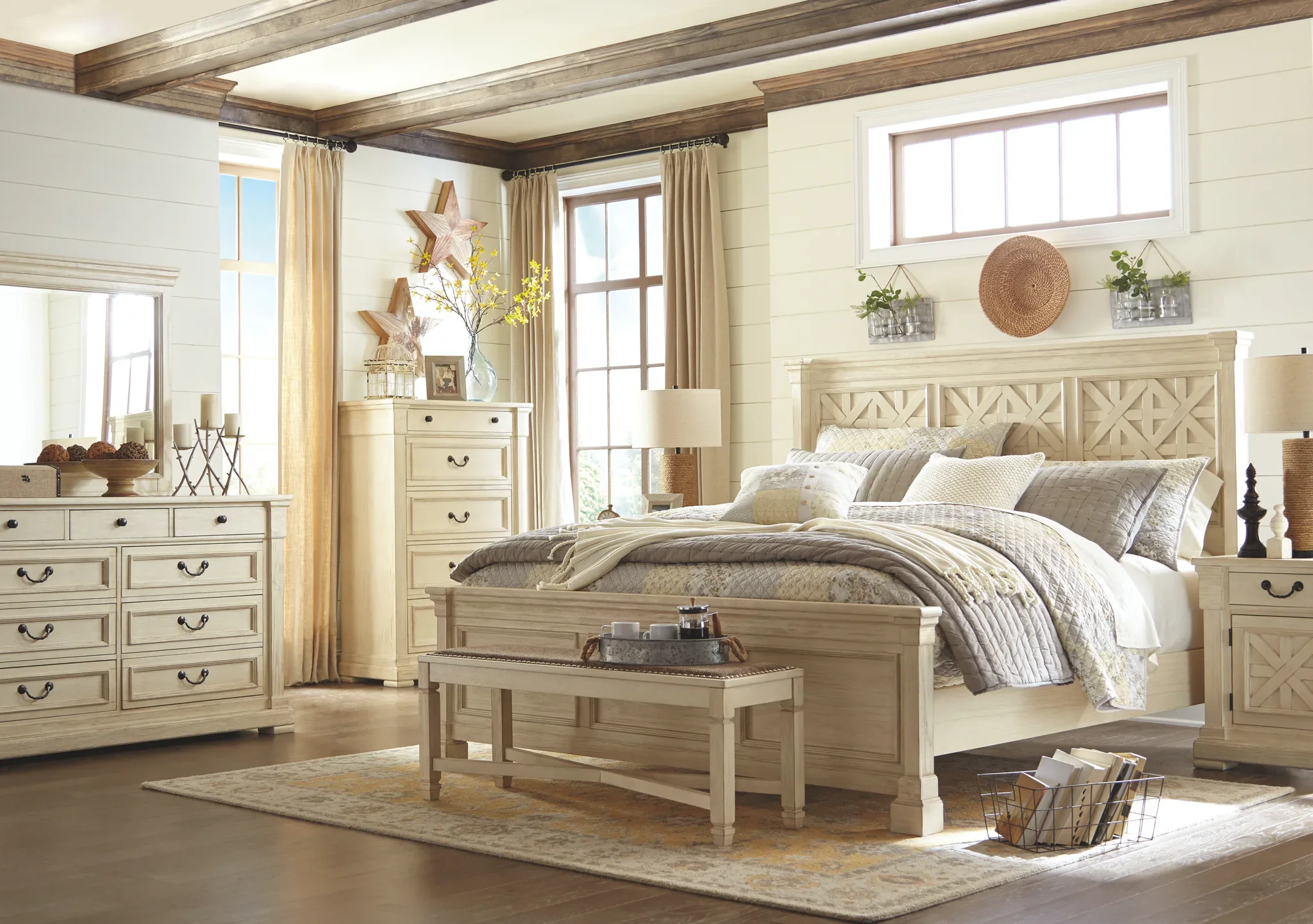 Bolanburg - Beige - Large Uph Dining Room Bench - Image 5