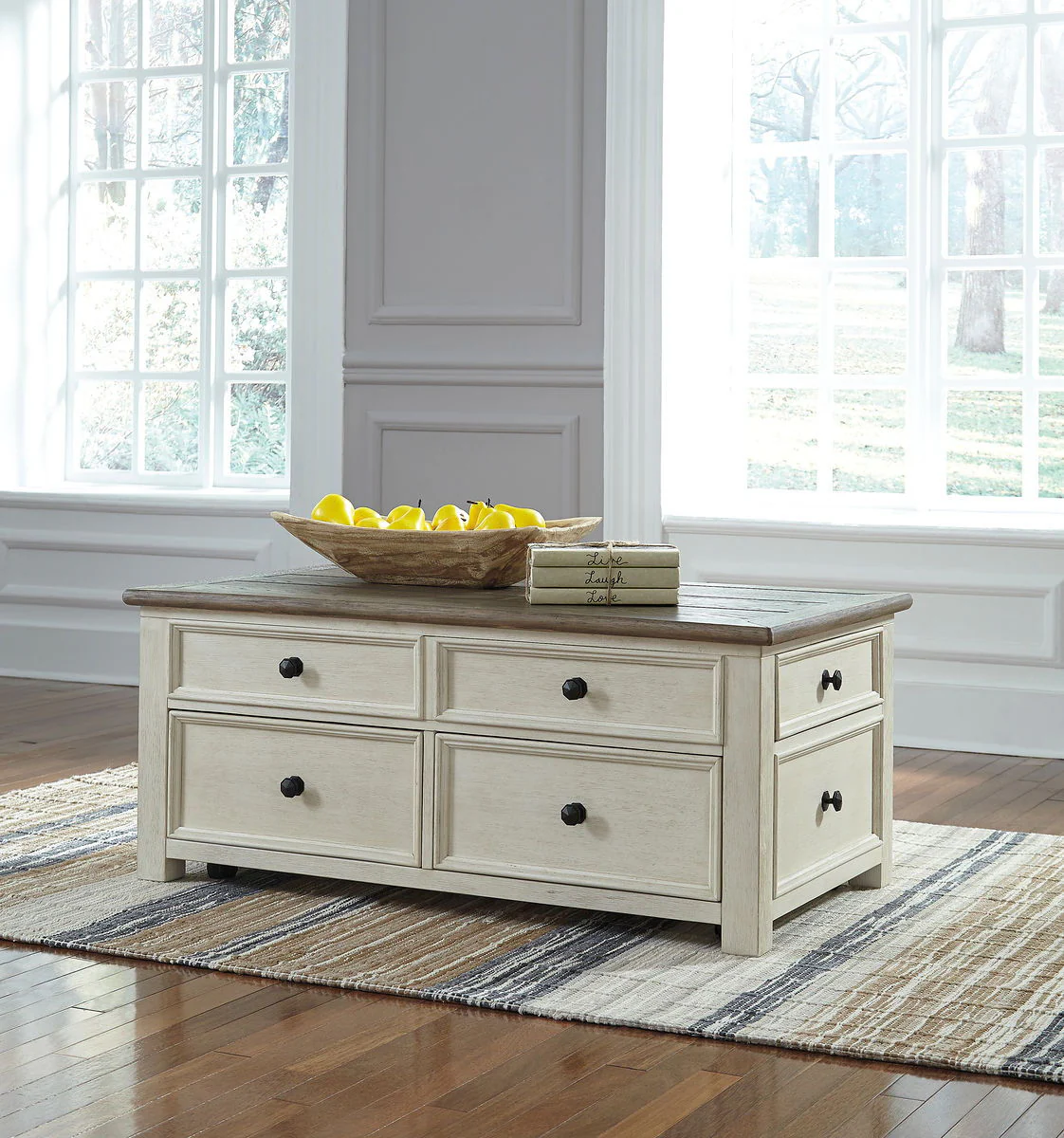 Bolanburg - White / Brown / Beige - Lift Top Cocktail Table - Image 3