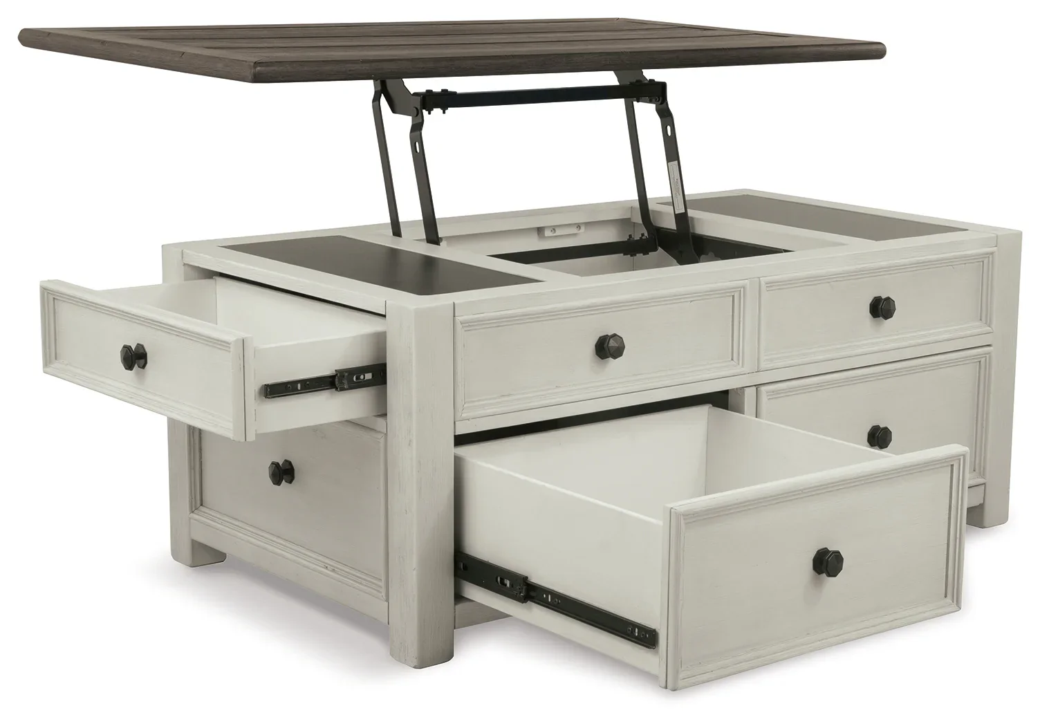 Bolanburg - White / Brown / Beige - Lift Top Cocktail Table - Image 4