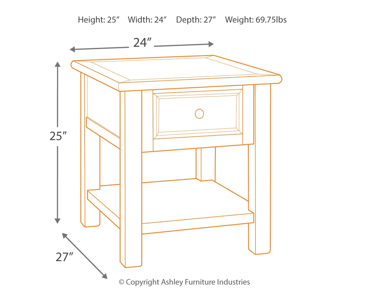 Bolanburg - White / Brown / Beige - Rectangular End Table - Image 4