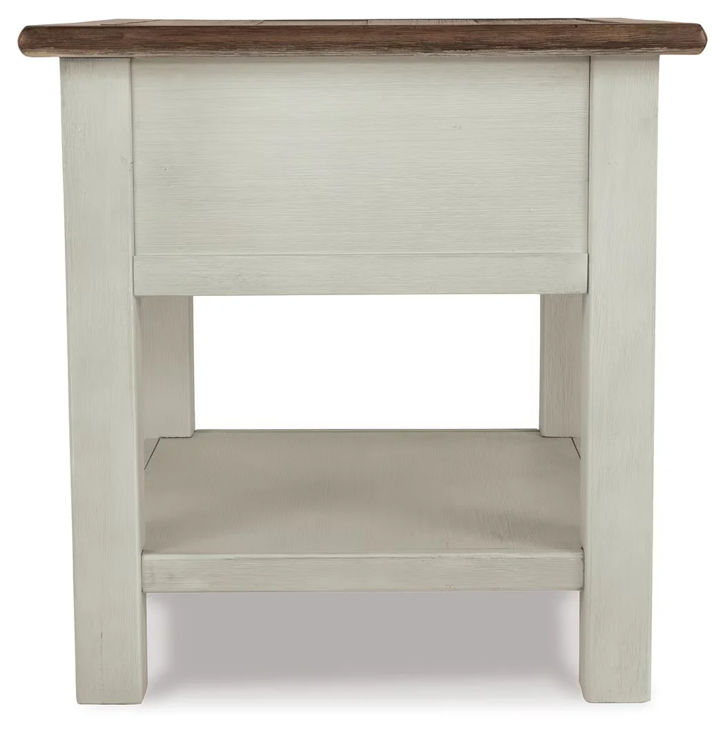 Bolanburg - White / Brown / Beige - Rectangular End Table - Image 6