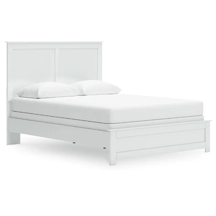 Bostwick Shoals - White - Queen Panel Bed With Framed Footboard