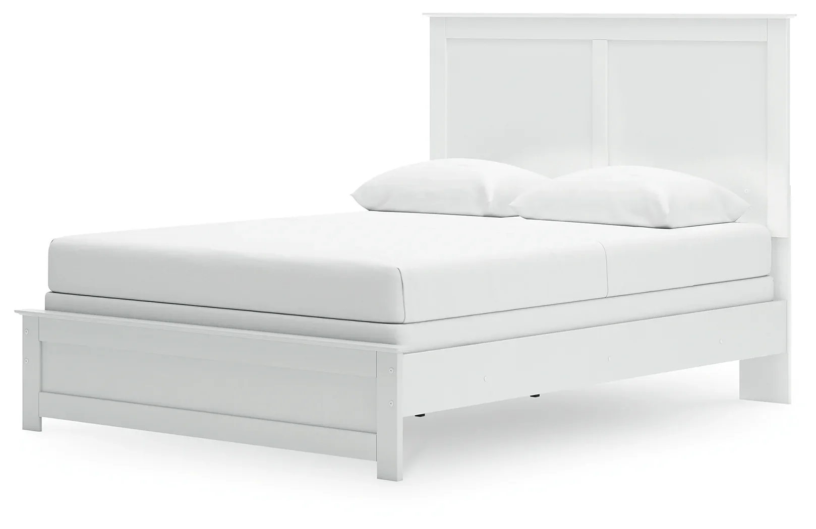 Bostwick Shoals - White - Queen Panel Bed With Framed Footboard - Image 4