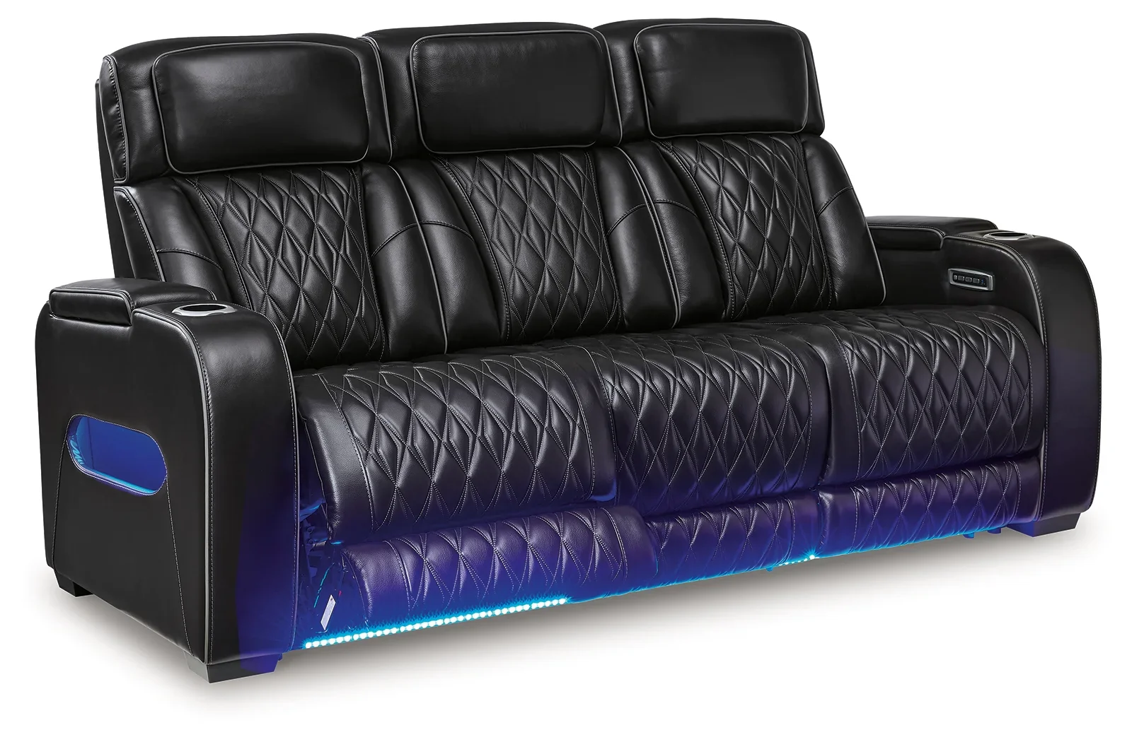 Boyington - Black - Power Reclining Sofa With Adj Headrest - Image 12