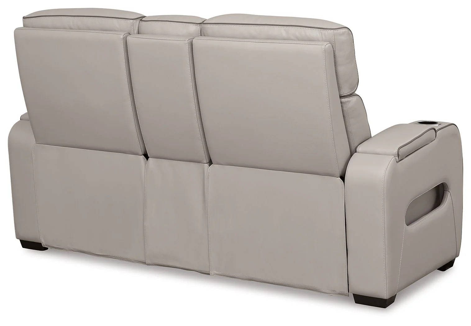 Boyington - Gray - Power Reclining Loveseat With Console/Adj Hdrst - Image 5