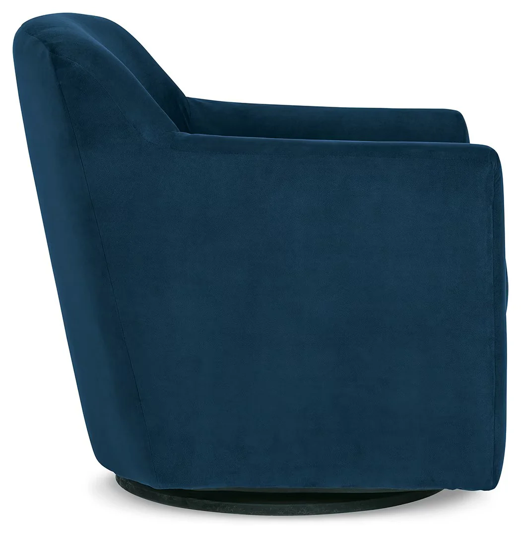 Bradney - Blue - Swivel Accent Chair - Image 4