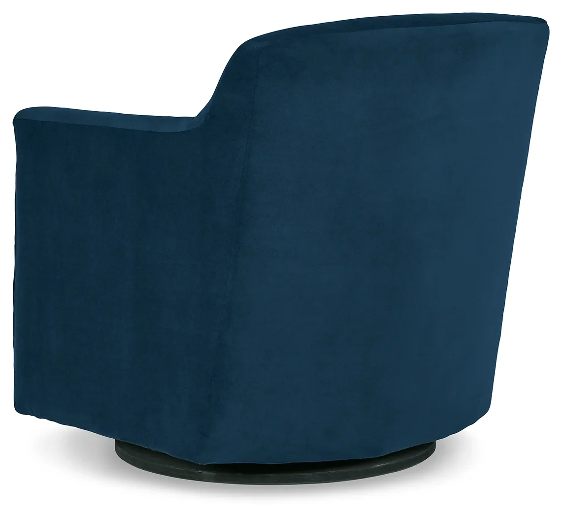 Bradney - Blue - Swivel Accent Chair - Image 5