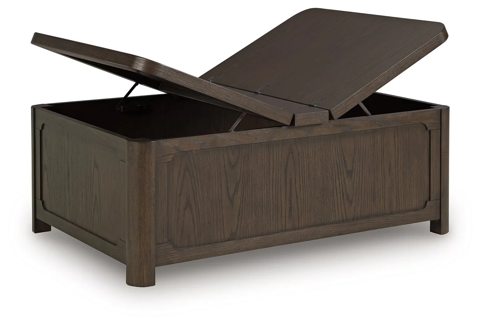 Breckington - Dark Brown - Cocktail Table With Storage - Image 3