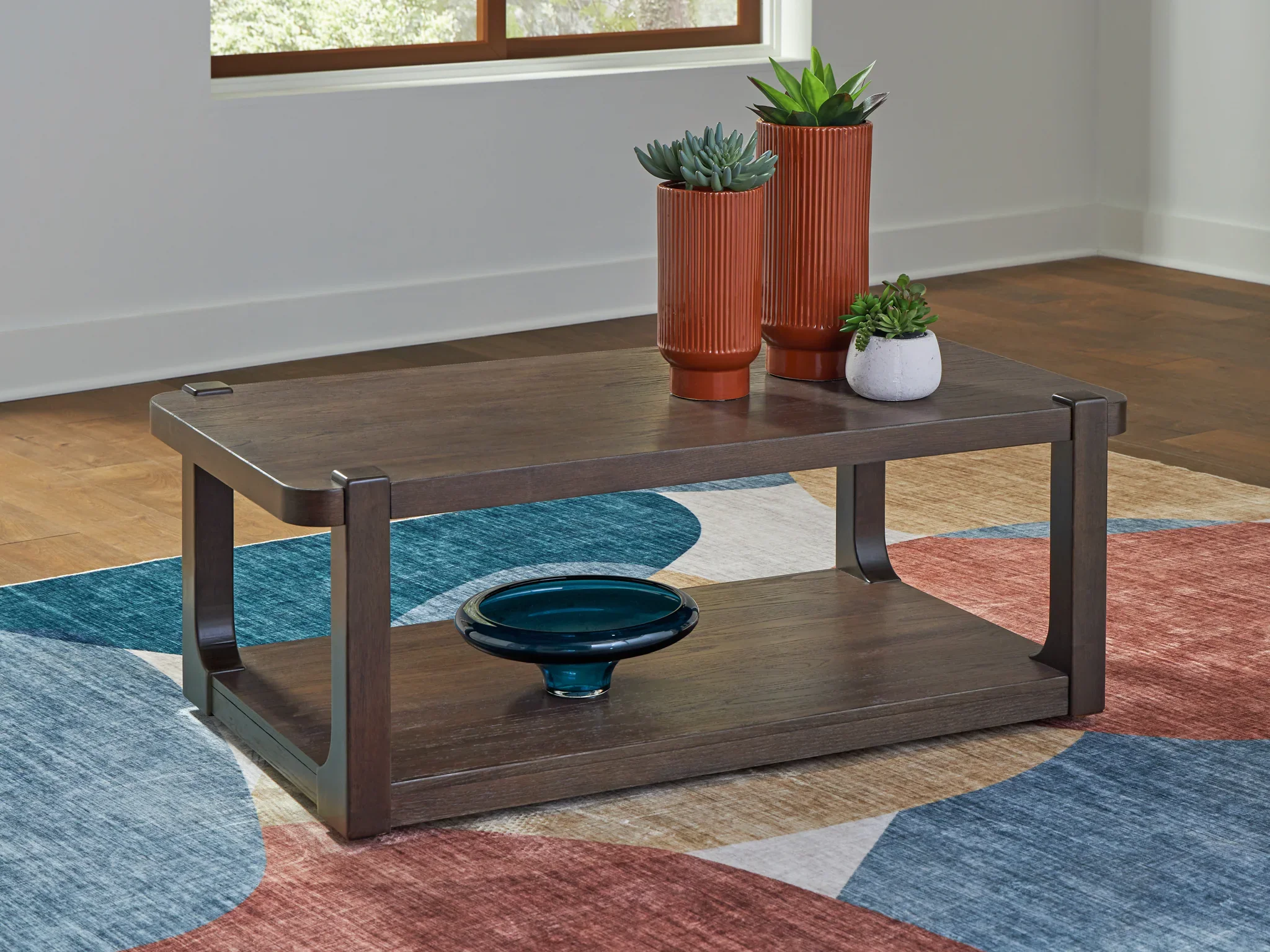 Breckington - Dark Brown - Rectangle Cocktail Table - Image 2