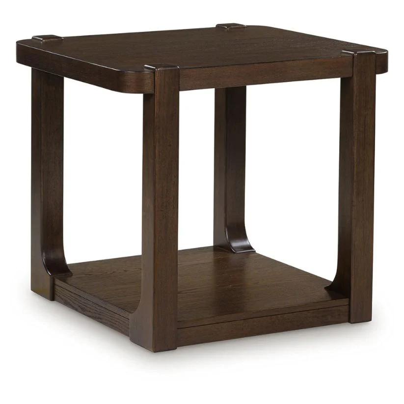 Breckington - Dark Brown - Rectangular End Table
