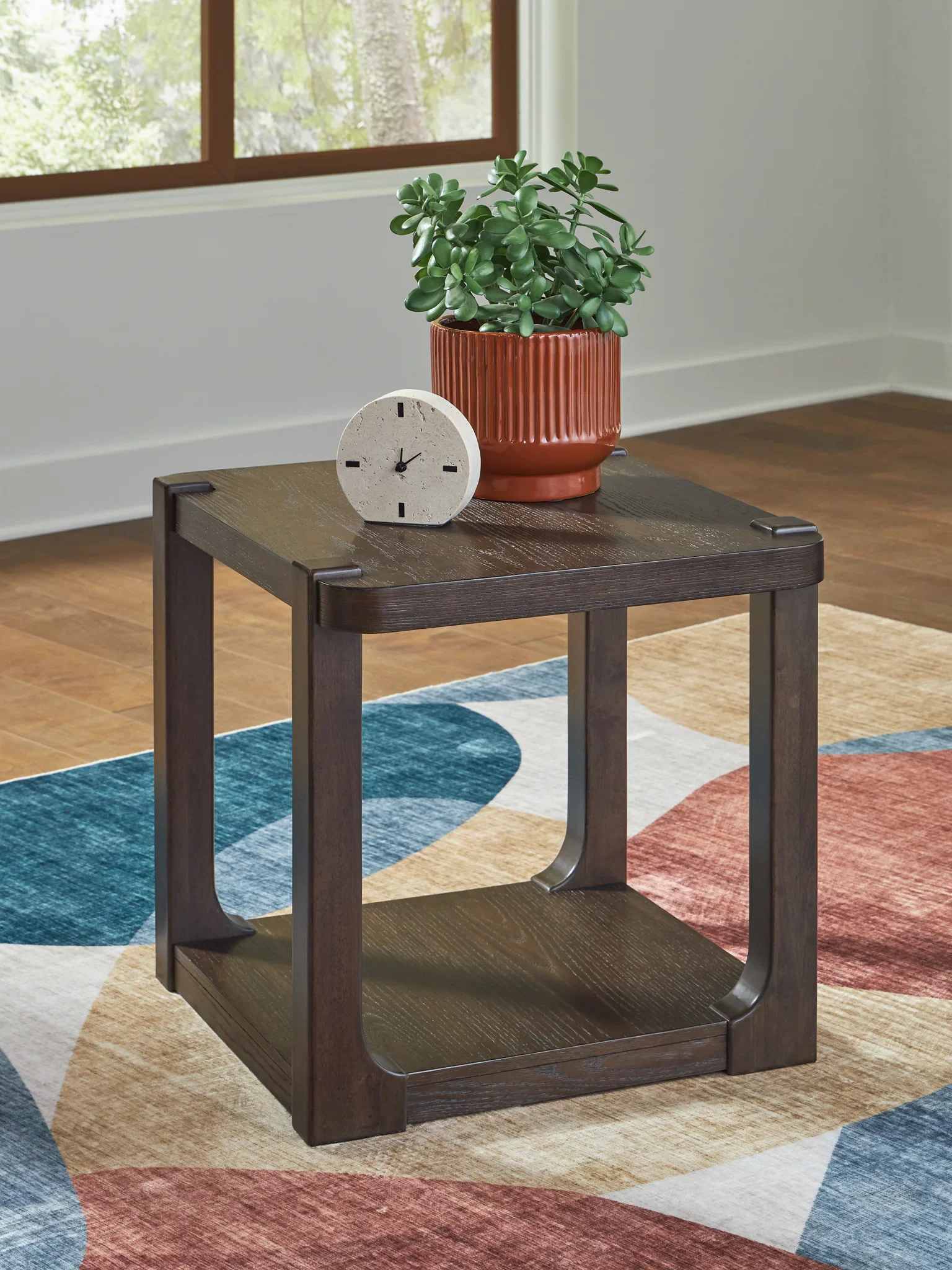 Breckington - Dark Brown - Rectangular End Table - Image 2