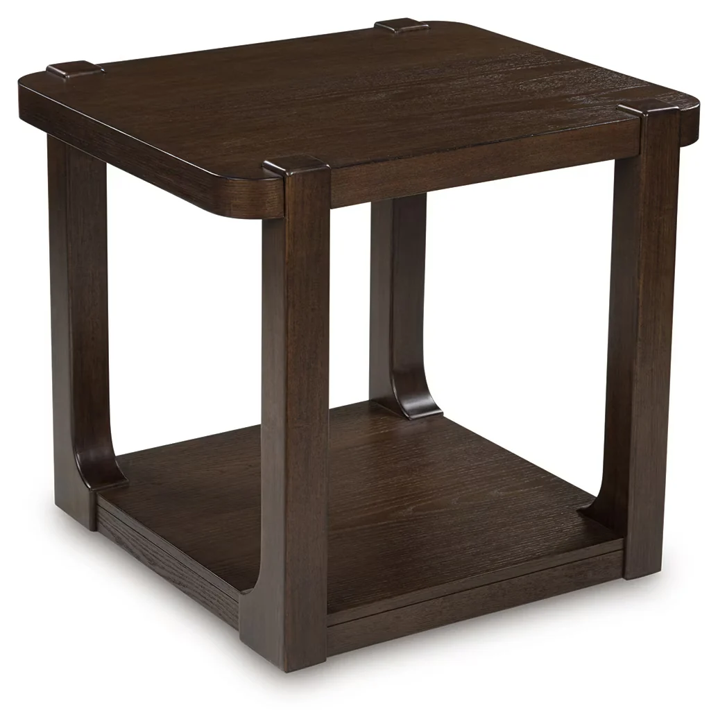 Breckington - Dark Brown - Rectangular End Table - Image 4