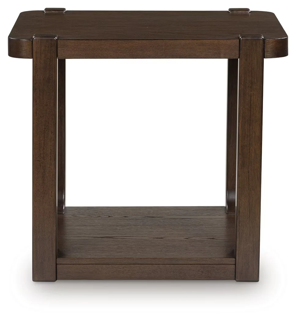 Breckington - Dark Brown - Rectangular End Table - Image 5