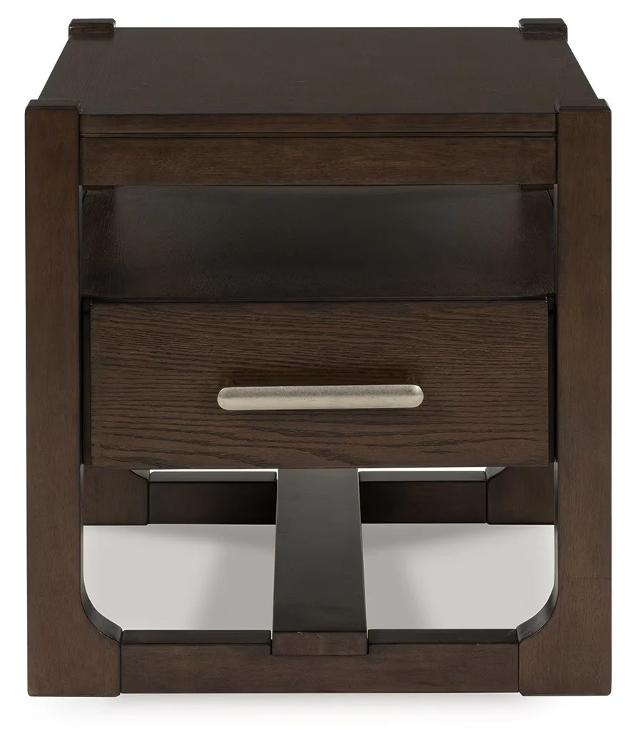 Breckington - Dark Brown - Square End Table - Image 4