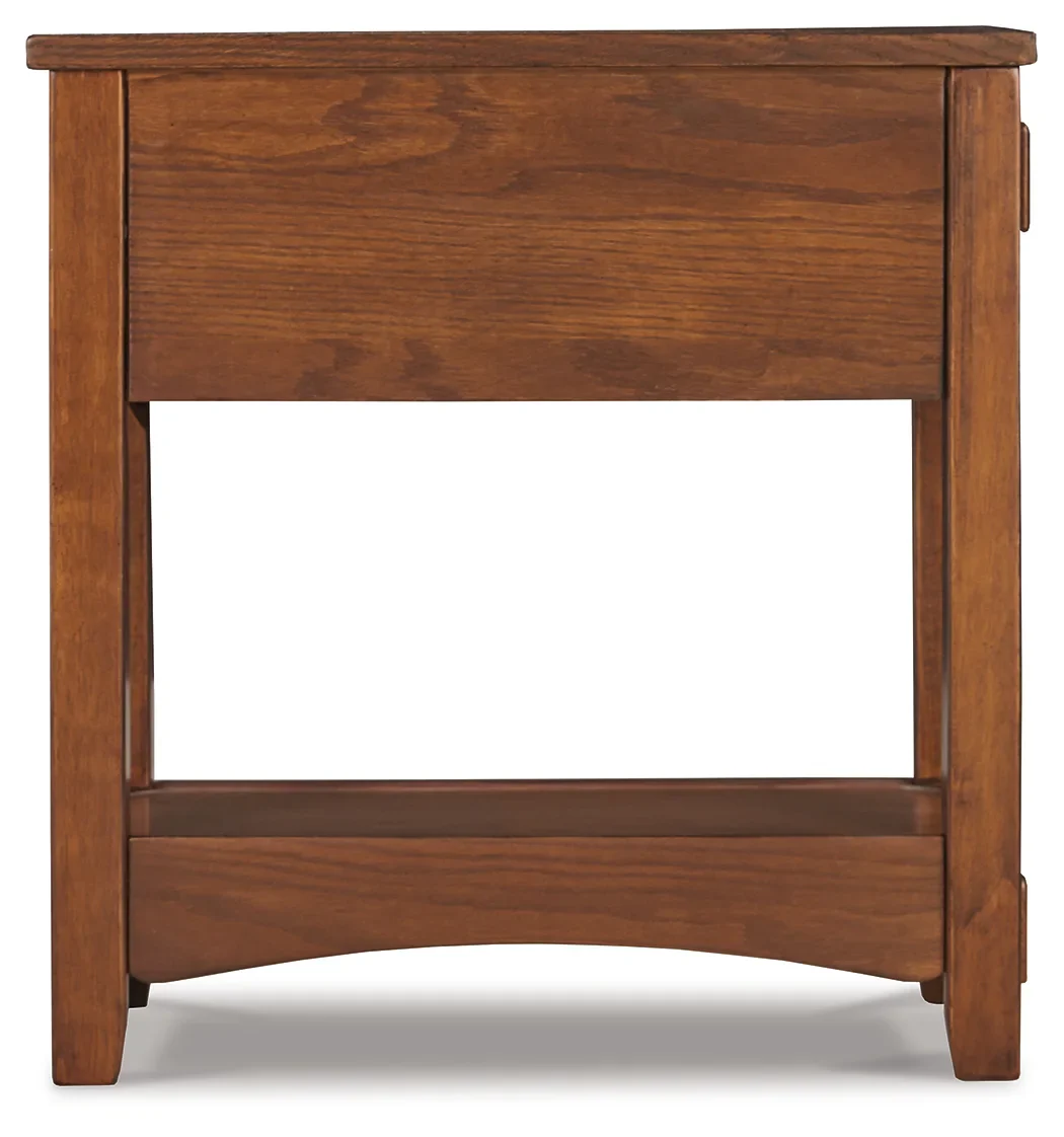 Breegin - Brown - Chair Side End Table - 1 Drawer - Image 7