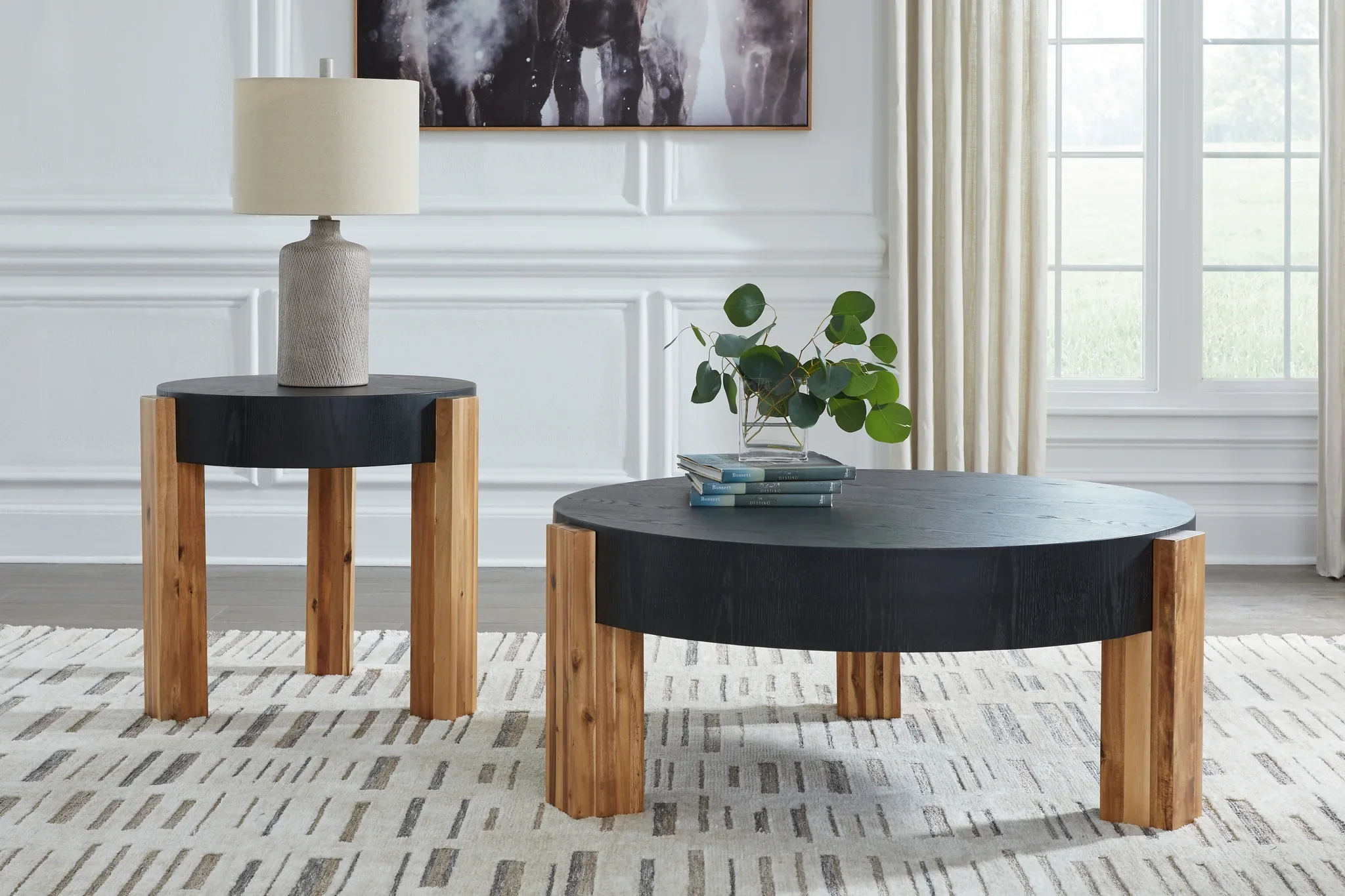 Breenmore - Black / Natural - Occasional Table Set (Set of 2) - Image 2