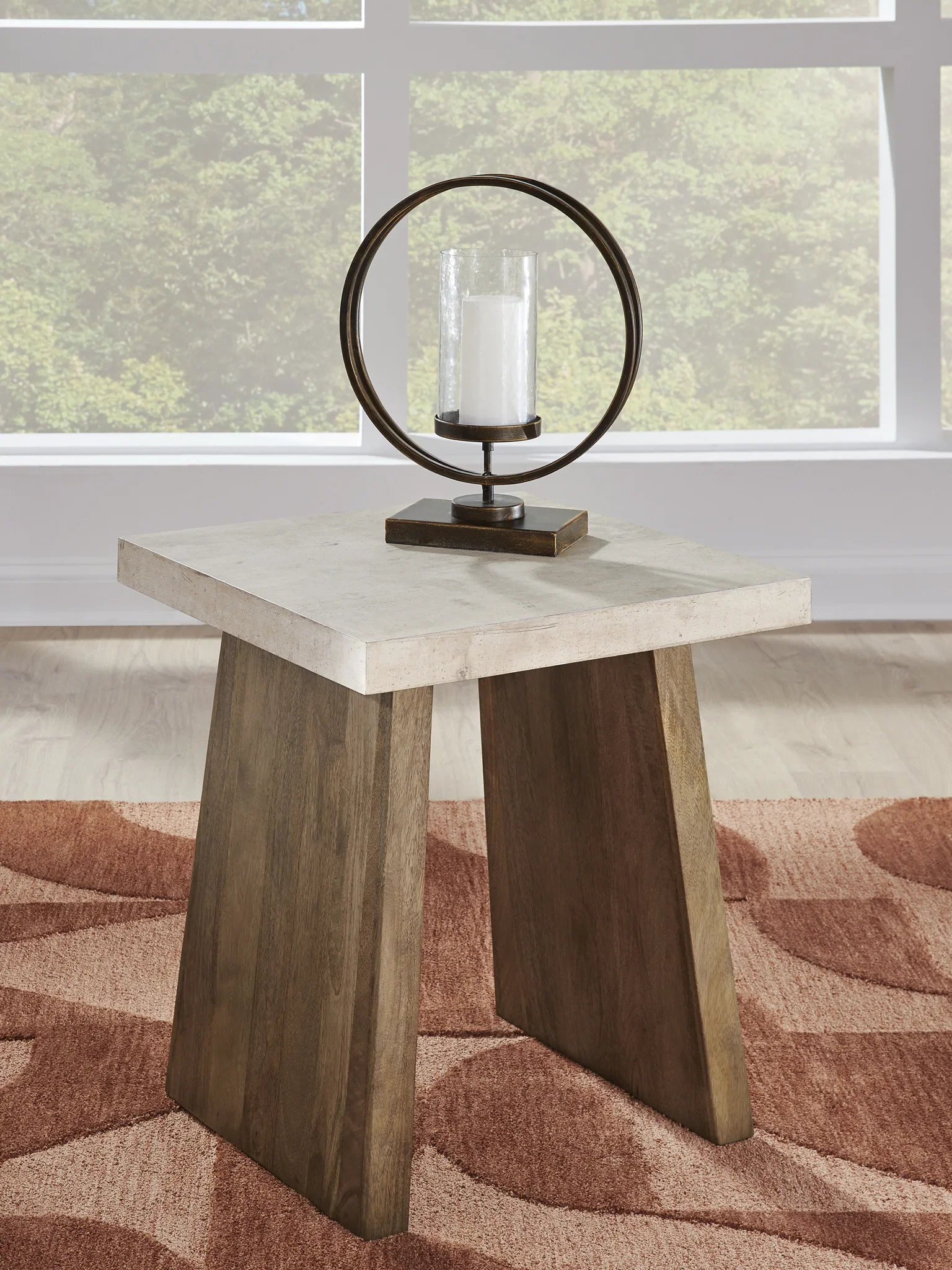 Brendalhouse - Light Brown - Square End Table - Image 2