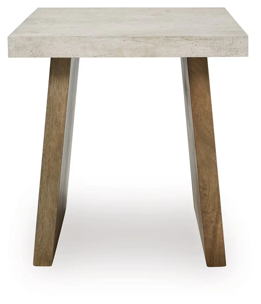 Brendalhouse - Light Brown - Square End Table - Image 3