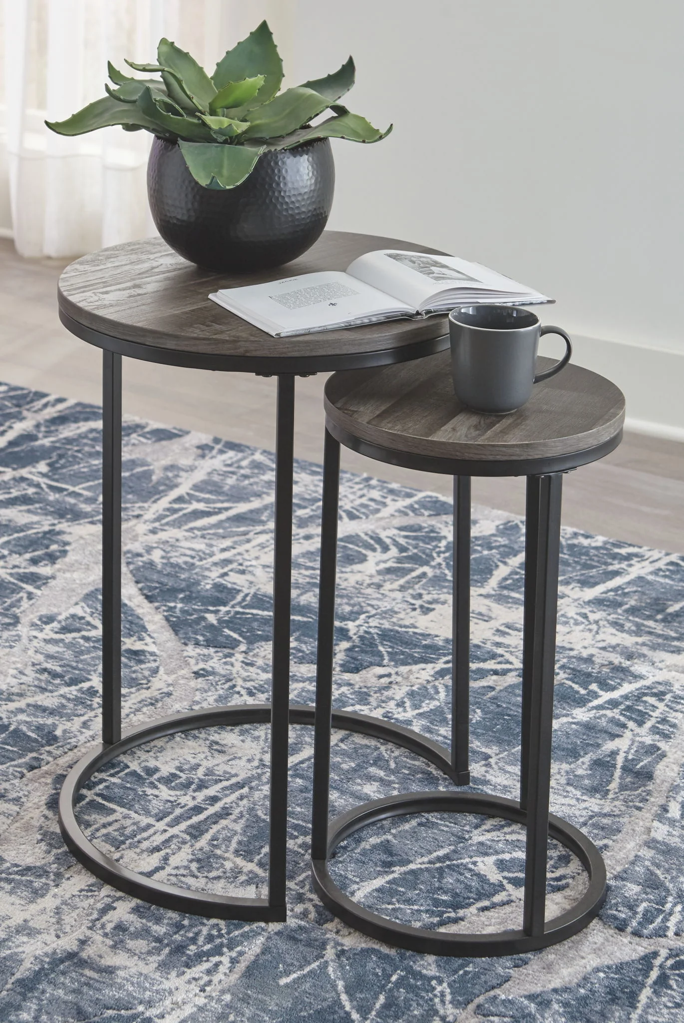 Briarsboro - Black / Gray - Accent Table Set (Set of 2) - Image 2