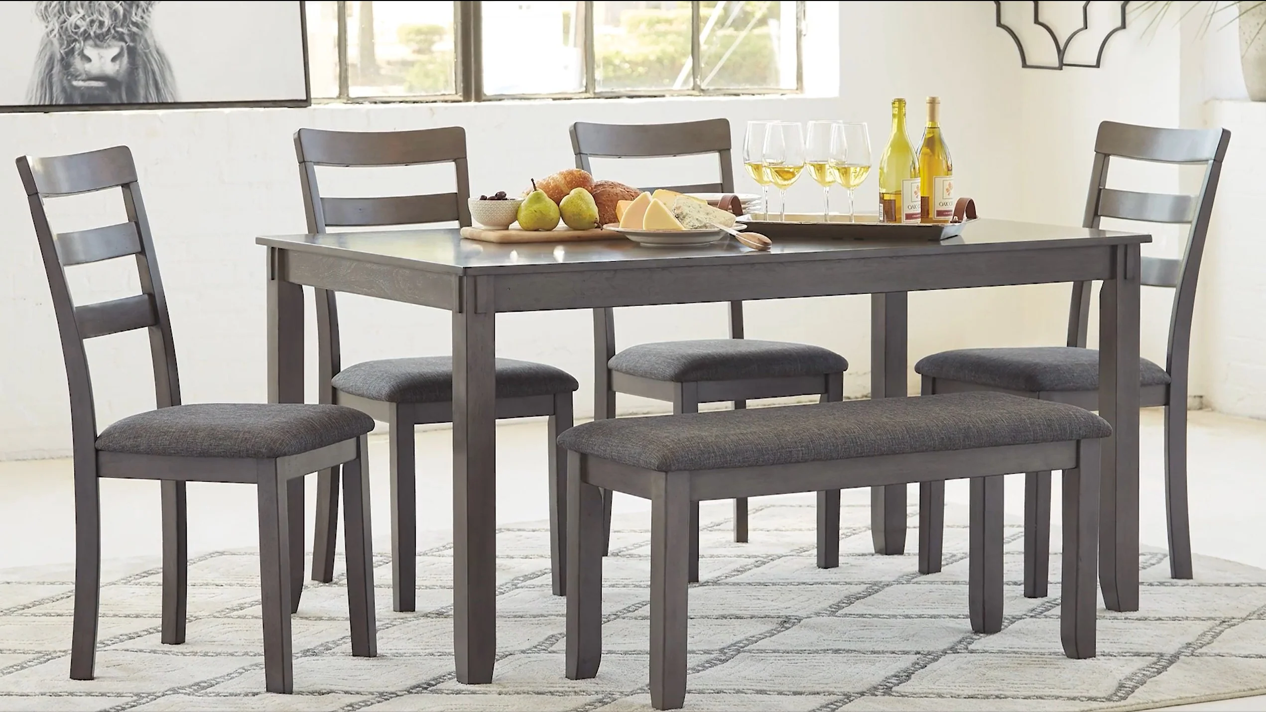 Bridson - Gray - Square Counter Tbl Set (Set of 5) - Image 7