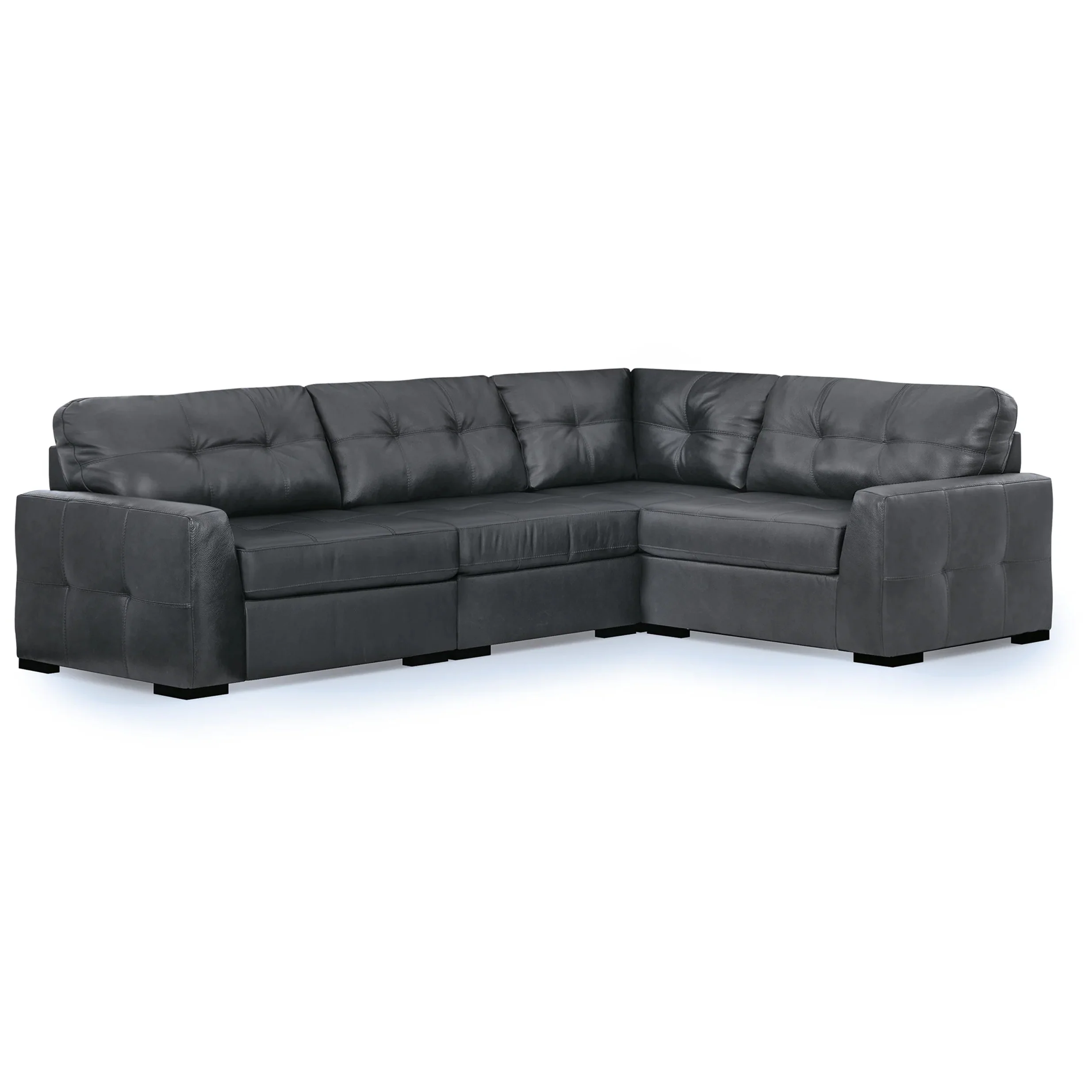 Brindley Pier - 4-Piece Sectional With Wedge - Fog
