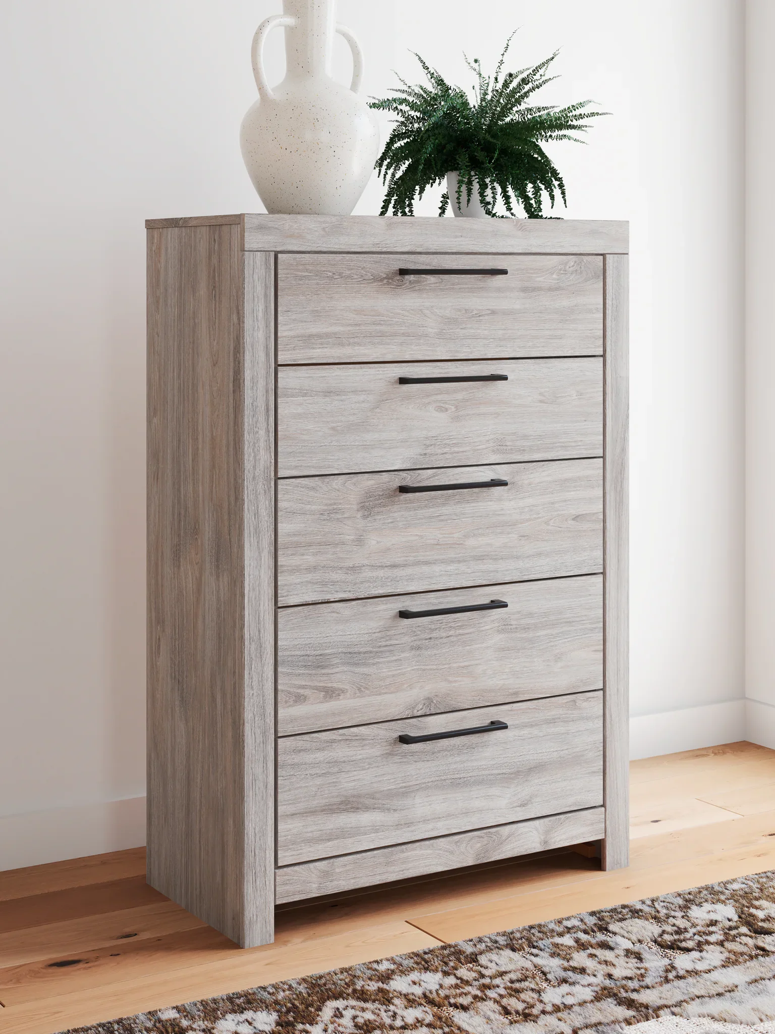 Broachmyn - Five Drawer Chest - Gray - Image 2