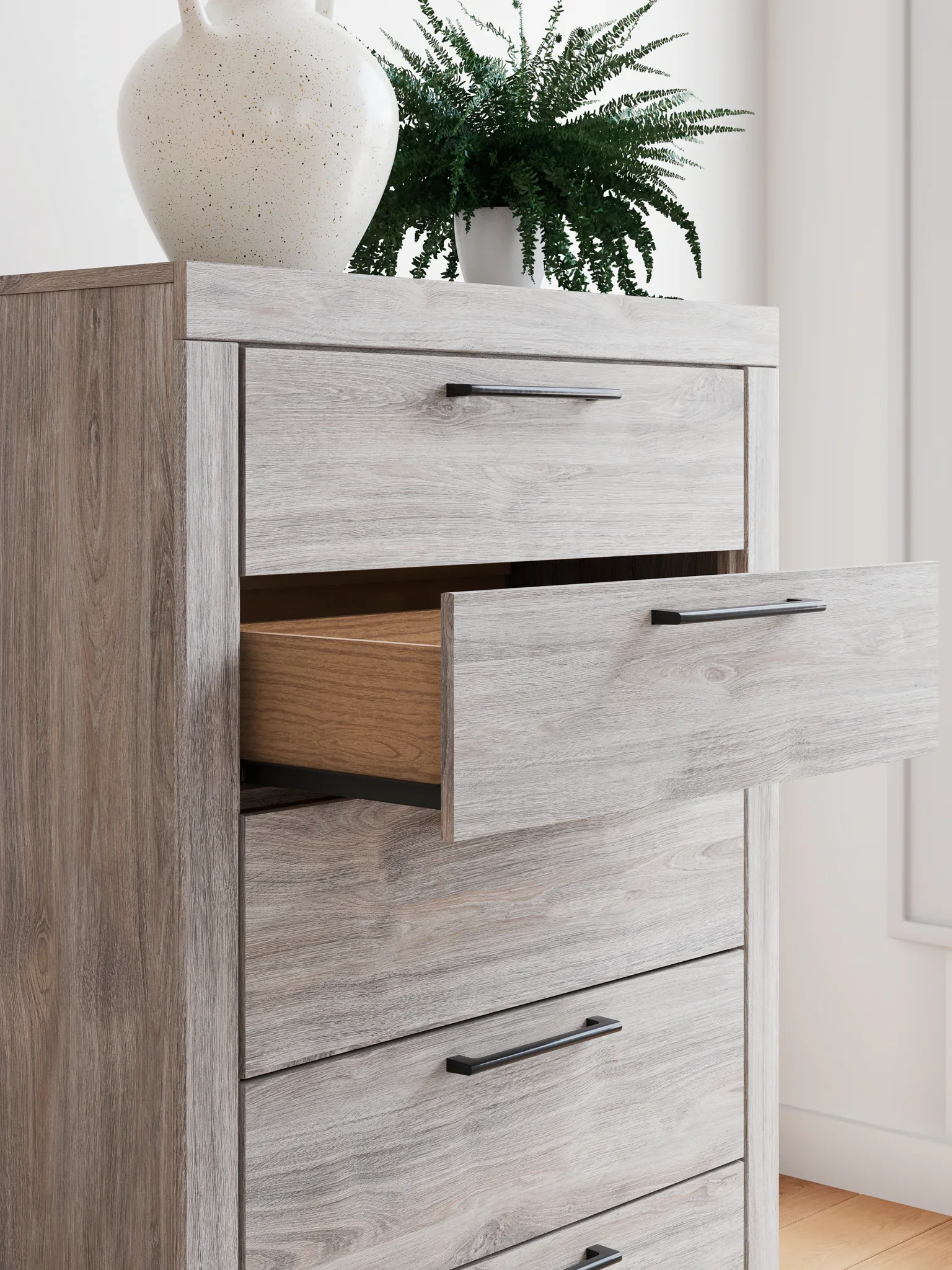 Broachmyn - Five Drawer Chest - Gray - Image 9