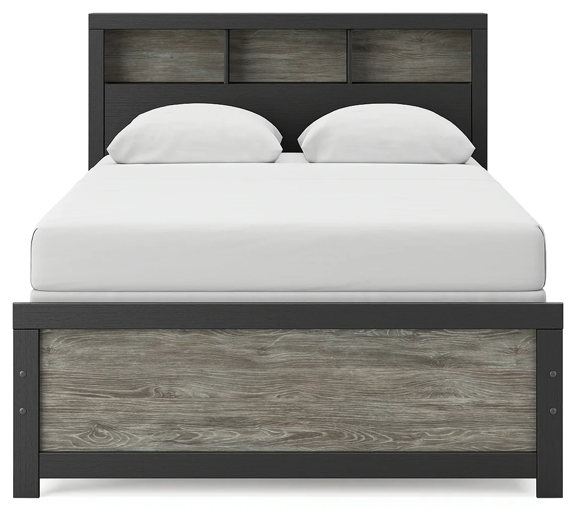 Broachmyn - Full Bookcase Bed - Black / Gray - Image 3