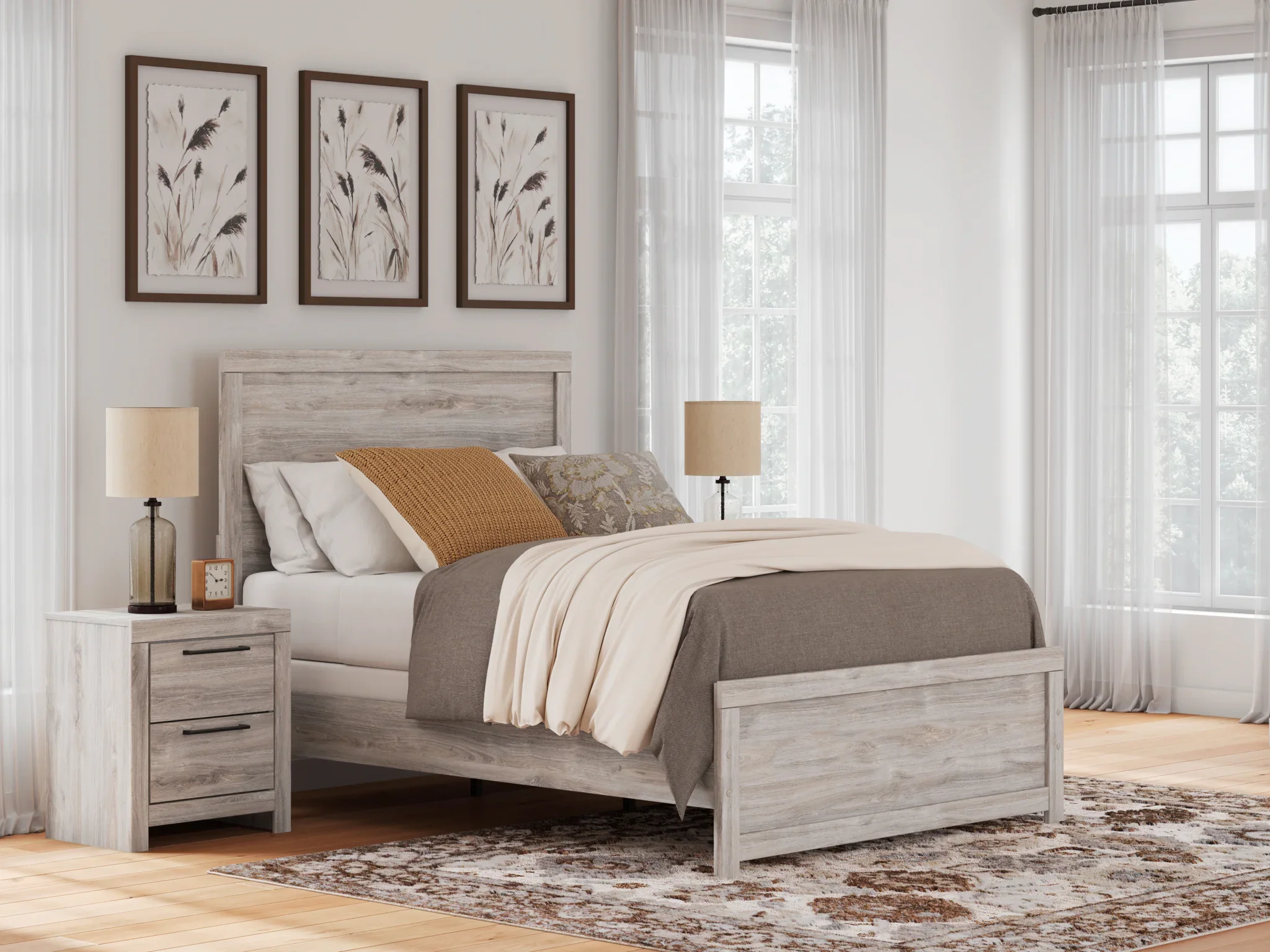 Broachmyn - Full Panel Bed - Gray - Image 2
