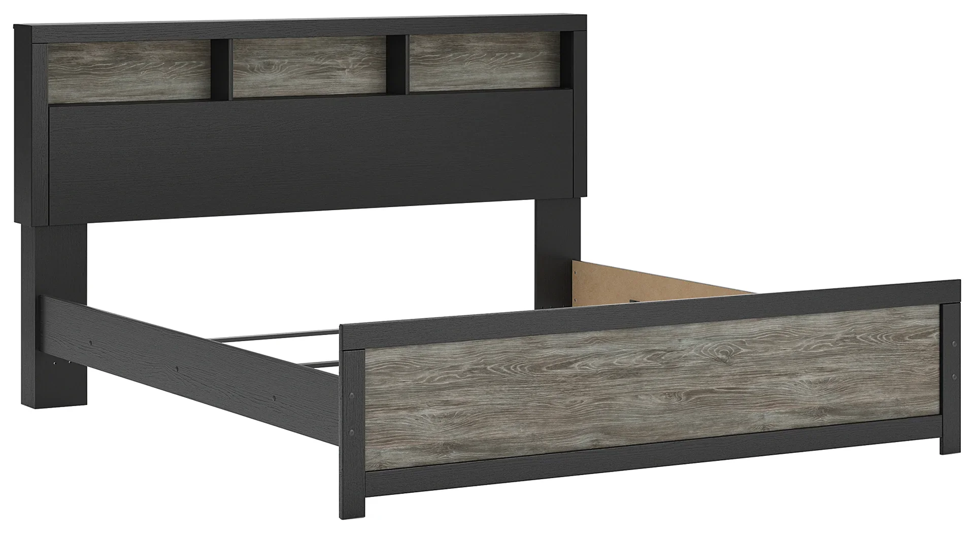 Broachmyn - King Bookcase Bed - Black / Gray - Image 2