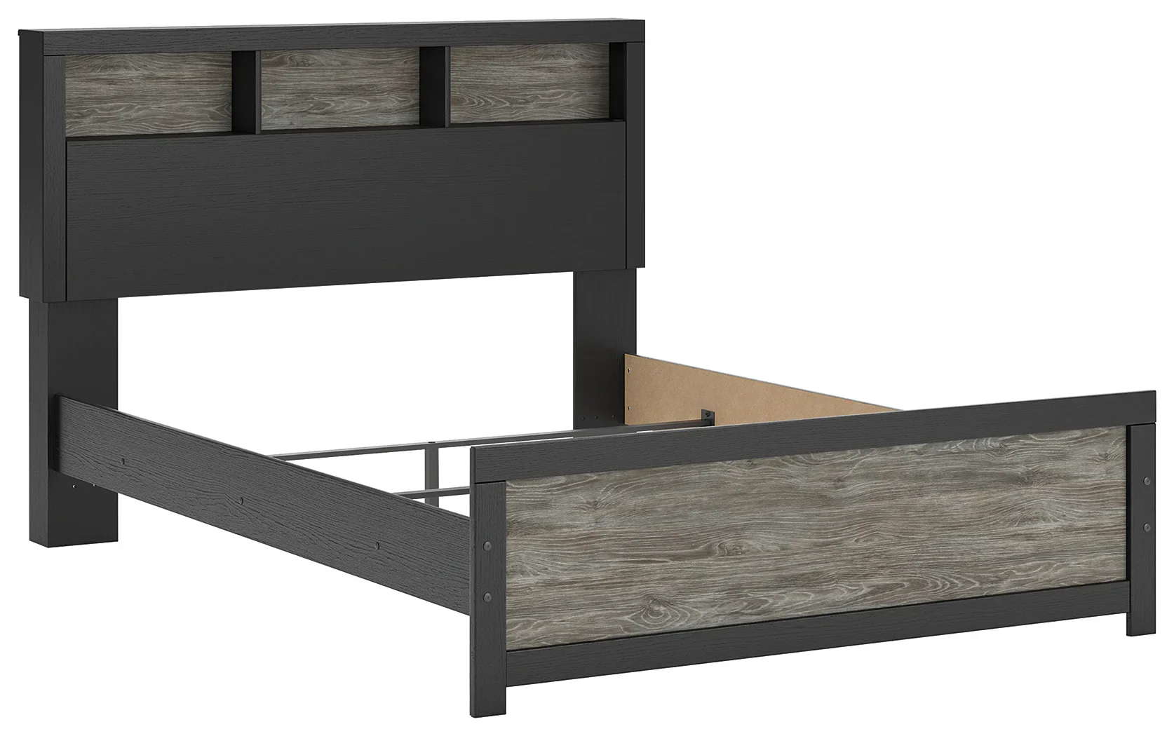 Broachmyn - Queen Bookcase Bed - Black / Gray - Image 2